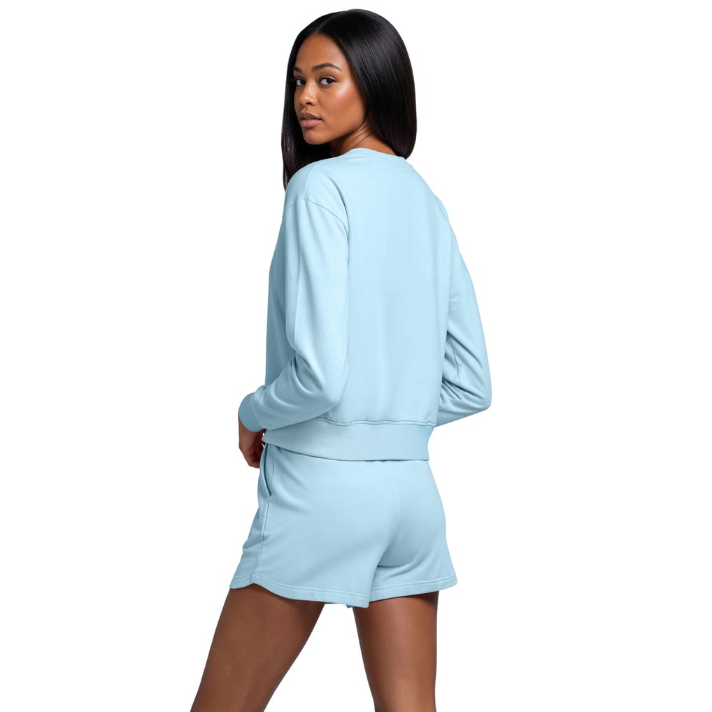  Florida Gators Concepts Sport Women's Elevation Tri-Blend Long Sleeve Top & Short Set - Light Blue